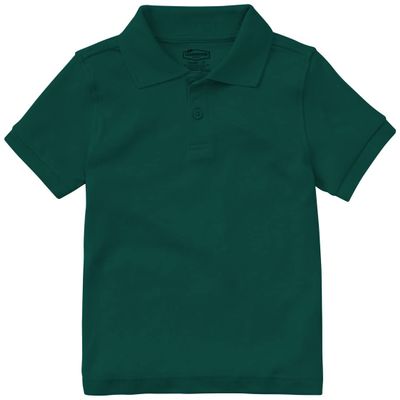 Classroom School Uniforms Toddler Short Sleeve Interlock Polo CR891D, 4T, SS Hunter Green