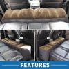 A ABSOPRO Car Mattress Sleeping Mat Comfortable Rear Seat Air Bed Gap Pad for Napping Travel Brown Gray view 3