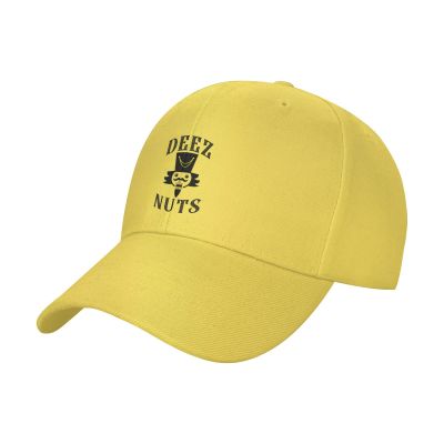 Adjustable Deez Nuts Baseball Cap Women Men Hat Truck Driver Baseball Caps Sun Hats Yellow
