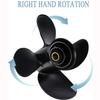 MARKGOO Propeller 10.1X15 Pitch 4 Blades RH 13 Spline Tooth with Hub Kit for Mercury Spitfire Outboard 25 30 35 40 45 50 55 60 70 75 HP Boat Motor Engine Parts Aluminum Prop 48-8M8026640 view 3