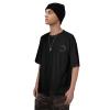 Snake Icon Cotton T-Shirt for Men Women Short Sleeve Tee Shirts Black view 4