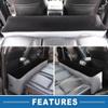 A ABSOPRO Car Air Inflation Mattress Comfortable Rear Seat Air Travel Bed Car Sleeping Mat for Napping Travel Blue Gray view 3