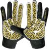 Grip Boost Football Gloves - Peace Stealth 6.0 Boost Plus Sticky Technology - Adult and Youth Football Gloves for Wide Receiver - Men's and Boys Sizes (Black/Gold, Small) view 2