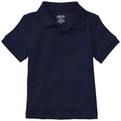 Classroom School Uniforms Toddler Short Sleeve Interlock Polo CR891D, 3T, SS Navy