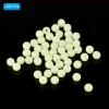 PATIKIL 6mm Glow Fishing Beads, 200Pcs Plastic Round Rubber Luminous Fishing Bait Eggs Rig Bead Tackle Lures Accessories with Storage Box, White view 3