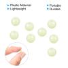PATIKIL 6mm Glow Fishing Beads, 200Pcs Plastic Round Rubber Luminous Fishing Bait Eggs Rig Bead Tackle Lures Accessories with Storage Box, White view 4