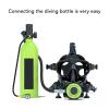 180 Panoramic View Silicone Full Face Diving Goggle with Camera Mount, Leakproof and Antifog for Underwater Snorkeling view 2