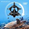 180 Panoramic View Silicone Full Face Diving Goggle with Camera Mount, Leakproof and Antifog for Underwater Snorkeling view 4