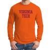 UGP Campus Apparel AL01 - Virginia Tech Hokies Basic Block Long Sleeve T-Shirt - Medium - Orange view 2