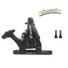 Zoom Dual-Piston Cable Actuated Mechanical Flat Mount Disc Caliper (Front Brake Black) view 1