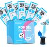Panmout 40Packs Poo Gel for Portable Toilet, Absorbent Poo Powder for Liquid Waste and Urine Camping Toilet Outdoor Hiking (40) (40) view 1
