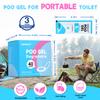 Panmout 40Packs Poo Gel for Portable Toilet, Absorbent Poo Powder for Liquid Waste and Urine Camping Toilet Outdoor Hiking (40) (40) view 2