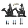 DEYING Zoom Dual-Piston Cable Actuated Mechanical Flat Mount Disc Caliper (Front & Rear Black) view 1
