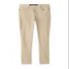 French Toast Little Girls' Super Stretch Skinny School Uniform Pants with Pockets, Khaki, 4 view 1