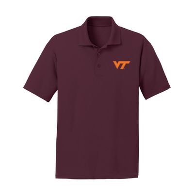 UGP Campus Apparel AP07 - Virginia Tech Hokies Primary Logo Polo - 3X-Large - Maroon