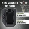 CCW Tactical Kydex 380ACP Handgun Mag Carrier | Veteran Made in The USA | IWB/OWB Premium Mag Holster Pouch for 380ACP Single Stack Mags - Single Mag view 3