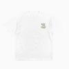 BASTU Tattoo of Santa Claus Cotton T-Shirt for Men Women Short Sleeve Tee Shirts White view 1