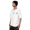 BASTU Tattoo of Santa Claus Cotton T-Shirt for Men Women Short Sleeve Tee Shirts White view 4