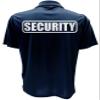 Security Polo in Navy with Silver/Reflective Design, Performance Polo w/Moisture Wicking Technology view 2