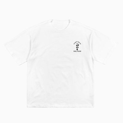 Plants are My Soil Food Cotton T-Shirt for Men Women Short Sleeve Tee Shirts White