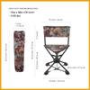 ARROWHEAD OUTDOOR 360 Degree Swivel Hunting Chair Stool Seat, Perfect for Blinds, No Sink Feet, Supports up to 450lbs, Carrying Case, Steel Frame, Fishing, High-Grade 600D Canvas view 2