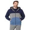 U.S. POLO ASSN. Men's USPA USPA Color-Block Full Zip Sherpa Hoodie Classic Navy XX-Large view 1