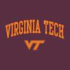 UGP Campus Apparel AL03 - Virginia Tech Hokies Arch Logo Long Sleeve T Shirt - X-Large - Maroon view 3