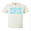 XX-Large White Mens Ocean Air & Salty Hair Vacation Beach Vacay Mode T-Shirt view 2