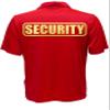 Security Polo in Red with Yellow/Reflective Design, Performance Polo w/Moisture Wicking Technology view 2
