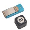 LAKE OF FIRE Chalk Holder Pool Billiards, Pool Cue Chalk Holder with Magnetic Belt Clip Snooker Billiard Accessories Square(Blue) view 4