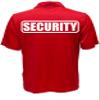 Security Polo in Red with White/Reflective Design, Performance Polo w/Moisture Wicking Technology view 2