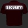 Security Polo in Red with White/Reflective Design, Performance Polo w/Moisture Wicking Technology view 4