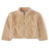 The Children's Place,Girls,Cozy Sherpa Full-Zip Jacket,Toast,X-Small view 1