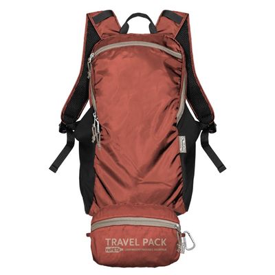 ChicoBag Travel Pack rePETe + Refine | Eco-friendly Lightweight and Packable Travel Backpack (Jasper)