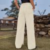 Jeans for Women High Waisted Wide Leg Pants Baggy Stretchy Fashion Teen Girls Y2k Streetwear Jogger Pants with Pockets, Small, A02_Khaki view 4