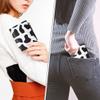 CONISY Cute Wallets for Women, Leather Bifold Small Wallet with Zipper Coin Purse, RFID Blocking Wallet for Girls and Ladies (Cow Black) view 3