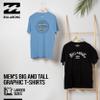 Billabong Big and Tall T-Shirts for Men  2 Pack Cotton Mens Beach Summer Tees Black/Sky Blue, 5X view 4