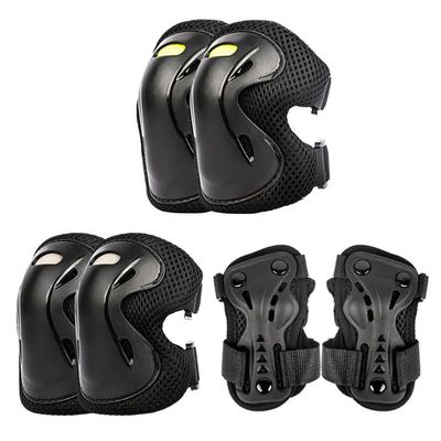 Castrap Sports Protective Gear, Children's Roller Skating and Skateboarding Riding Protective Gear, Professional Protective Equipment for Boys and Girls Helmets (Black)