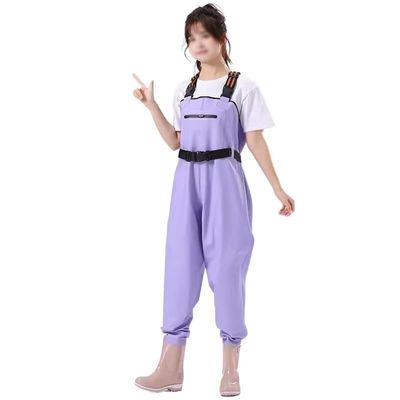 NineFit Basics Waders for Women, Waders Waterproof Lightweight Fishing Waders with Boots Bootfoot Hunting Chest Waders for Women (Color : Purple, Size : 40)