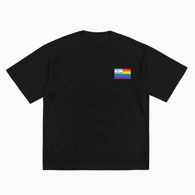 Argentina Rainbow Flag Cotton T-Shirt for Men Women Short Sleeve Tee Shirts