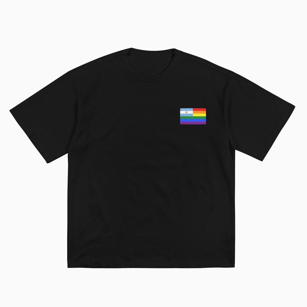 Argentina Rainbow Flag Cotton T-Shirt for Men Women Short Sleeve Tee Shirts