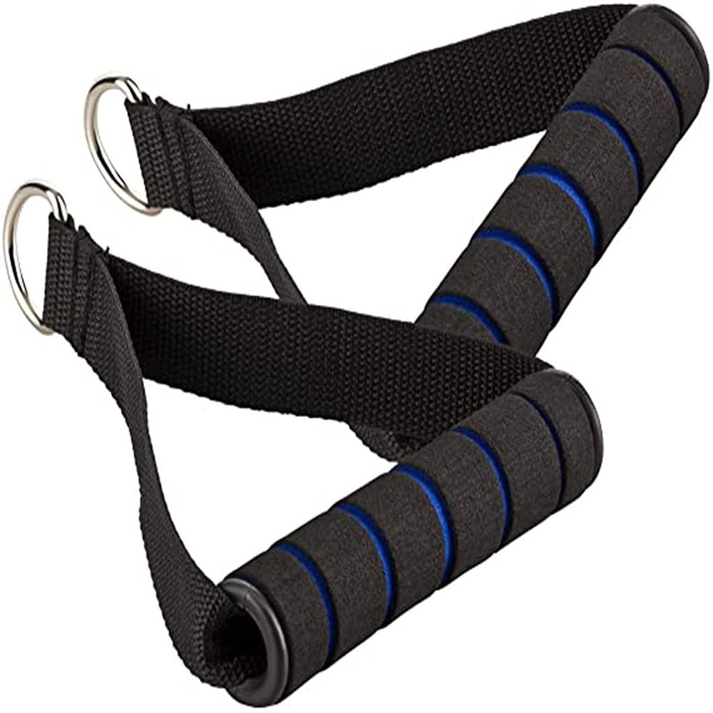 1pair Pull Rope Handle Resistance Bands Foam Handle Yoga Exercise Workout Gym Training Arms Strength Fitness Tension Belt Home Gym Outside Sport Straps Cross Training Equipment Exercise Fitness Yoga