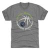 500 LEVEL Anthony Edwards Minnesota Timberwolves Men's Premium T-Shirt - Anthony Edwards Minnesota Timberwolves Player Ball WHT (Tri Gray, XXX-Large) view 1