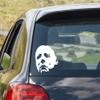 Michael Myers MASK Cut Vinyl Decal in White 8" Car Truck Laptop Halloween Decal view 2