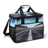 LFDSEPYM Cooler Bag Large Lunch Bag with Double Zipper Race Track Insulated Grocery Bag Reusable Lunch Box for Camping Beach view 1