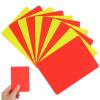 10Pcs Soccer Referee Cards Set, Professional Red and Yellow PVC Cards for Football, Volleyball, Rugby, and Baseball Referee Use, Pocket Size Design for Easy Organization view 1
