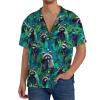 ReLuB Funky Hawaiian Shirt for Men, Raccoon Plant Tropical Graphics Button Down Beach Shirts Design Pattern Vacation Shirts (2XL), XX-Large view 2