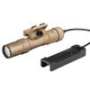 OLIGHT Odin S 1500 Lumens MLOK Rail Mounted Weaponlight Rechargeable Tactical Flashlight with Upgraded Remote Pressure Switch, 250 Meters Throw Distance, IPX8 Waterproof (Desert Tan) view 1