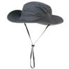 Comhats Summer Sun Hats for Men Wide Brim Waterproof Safari UV Protection UPF50+ Foldable Fishing Boonie Dark Grey Medium Large M L view 1