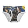 ALAZA Cute French Bulldog Starry Sky Oil Painting Boys' Briefs Soft Underwear Available in Sizes 3t Multicolor view 1